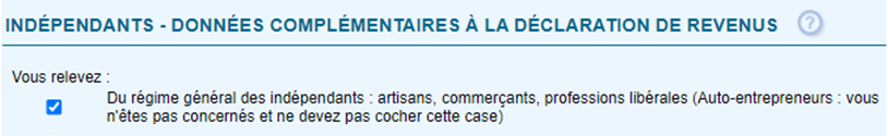 déclaration revenus meublés 2042 c Pro 2 identification des personnes