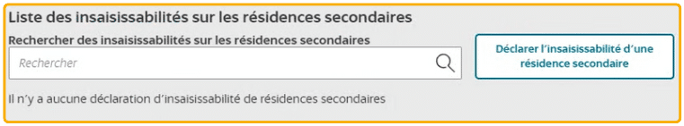 insaisissabilité résidence secondaire location meublée
