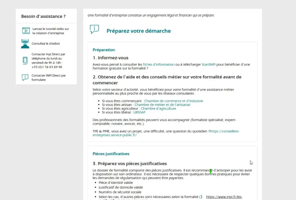 préparation démarche sci inpi