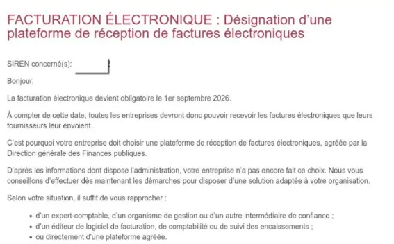 obligation facture électronique en location meublée